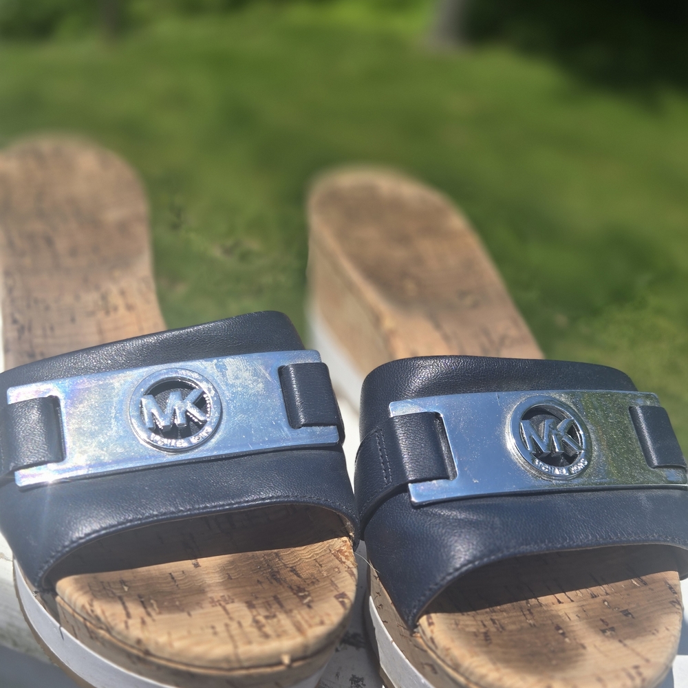 Michael Kors Black Slide Sandals